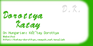 dorottya katay business card